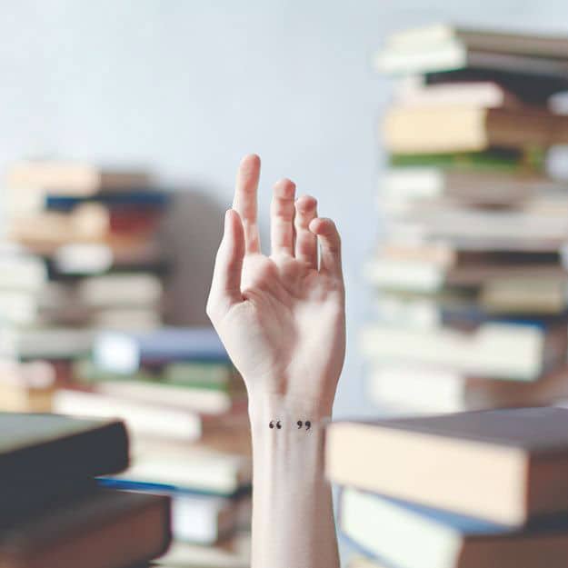 44 Adorable Tattoo Designs for Book Lovers